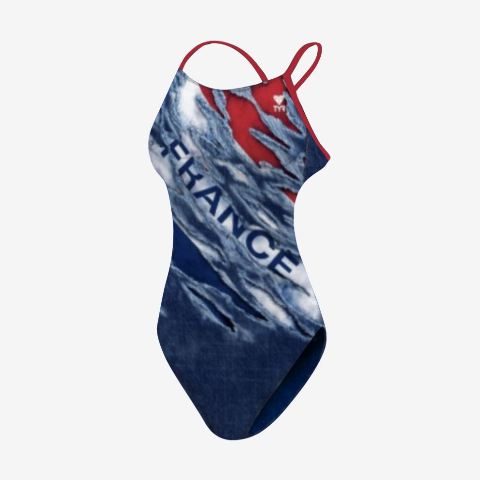 Купальник слитный TYR France Cutoutfit