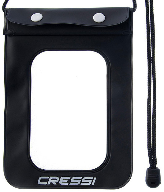 Чехол влагозащитный для телефона CRESSI PROTECTIVE PHONE CASE, черный, Cressi